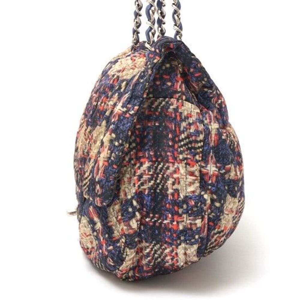 Chanel Tweed Print Chain Shoulder Bag - Picture 2 of 6